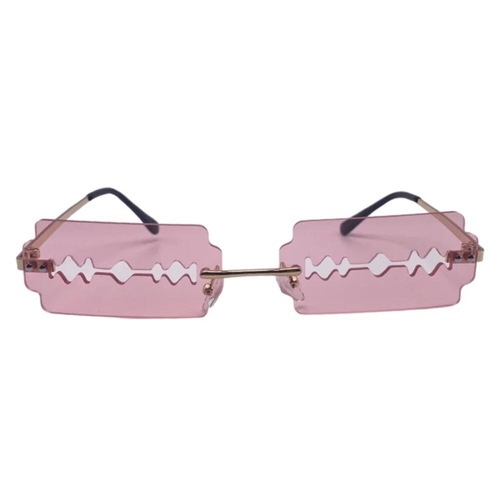 6171 | Pink Razor Novelty Sunglasses